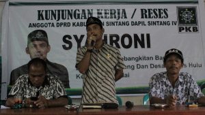 Ketua Komisi I DPRD Sintang, Syahroni Jaring Aspirasi Masyarakat