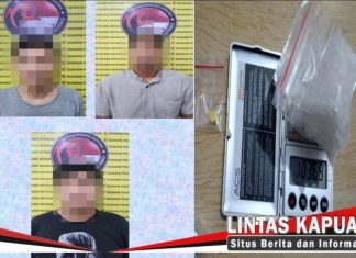 Polsek Delta Pawan Ringkus Jaringan Pengedar Sabu, 104 Gram Barang Bukti Disita