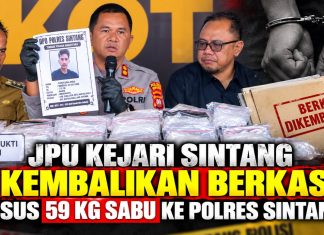 Kejari Sintang Kembalikan Berkas Kasus 59,85 Kg Sabu Ke Polres Sintang