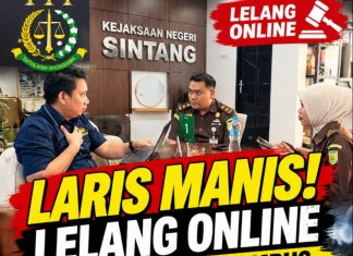 Laris Manis! Lelang Online Kejari Sintang Tembus Rp429 Juta, Emas hingga Tongkang Diburu Peserta