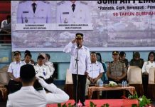 Bupati Sintang Jadi Irup Hari Sumpah Pemuda: “Kemajuan Sejati Dimulai dari Karakter”