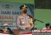Kapolres Ketapang Pimpin Upacara Hari Santri Nasional 2026, Ajak Santri Jaga Akhlak