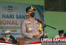 Kapolres Ketapang Pimpin Upacara Hari Santri Nasional 2026, Ajak Santri Jaga Akhlak
